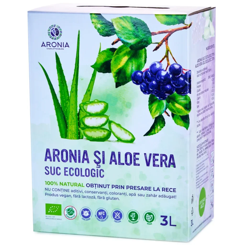 Suc de Aronia și Aloe Vera